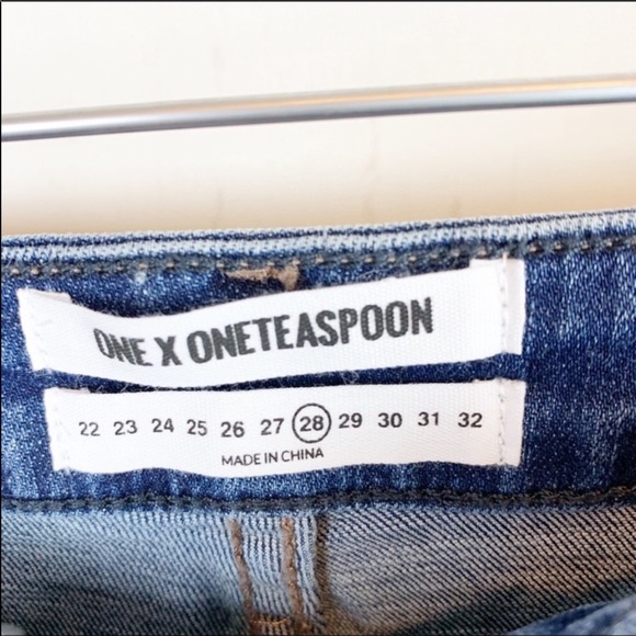 NWT One Teaspoon Harlets High Rise Denim Shorts - Picture 6 of 9